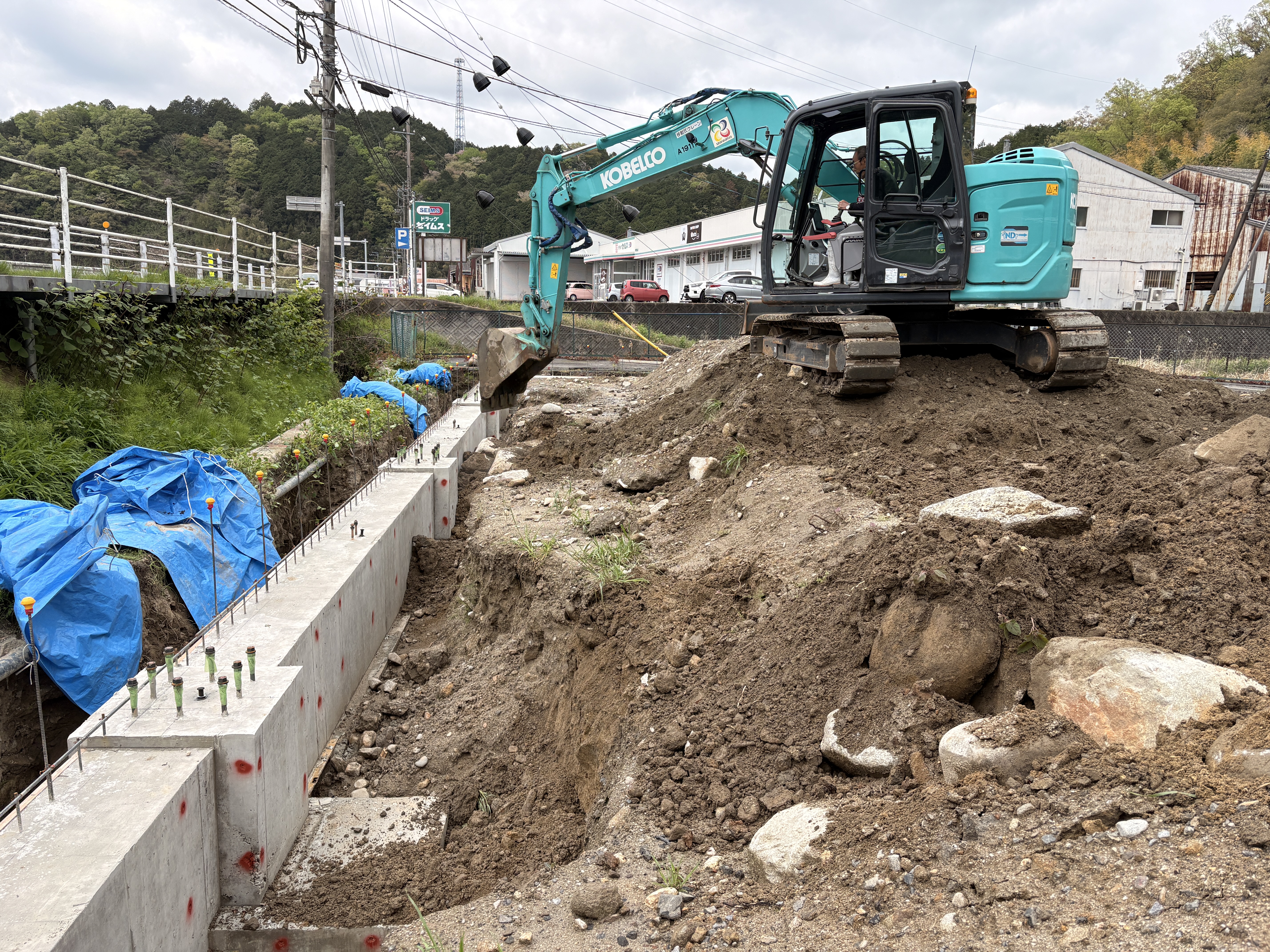 基礎工事完了後 埋め戻し状況